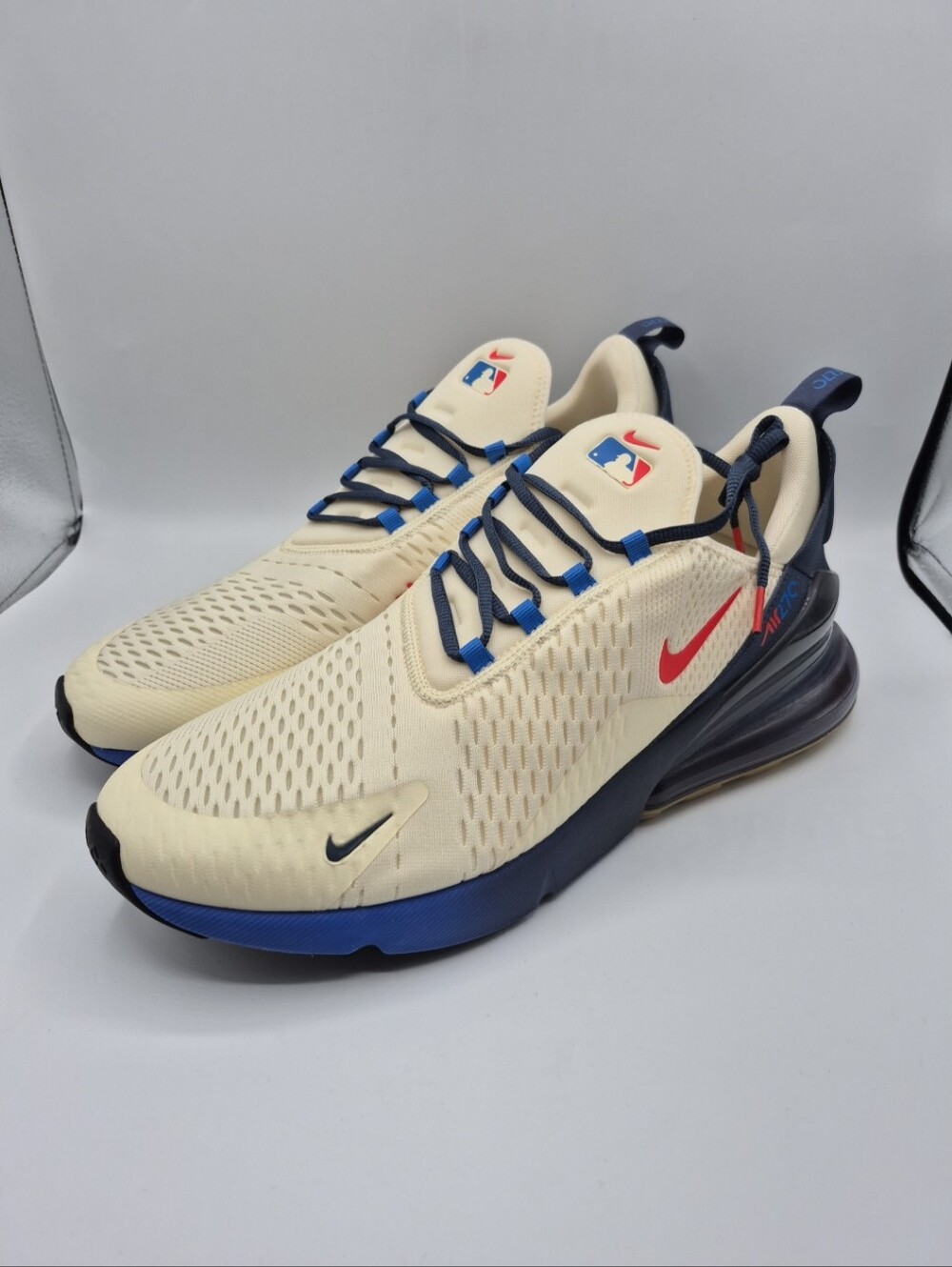 Men's MLB x Nike Air Max 270 Los Angeles 2025 Dodgers HQ7997 100 Size 14